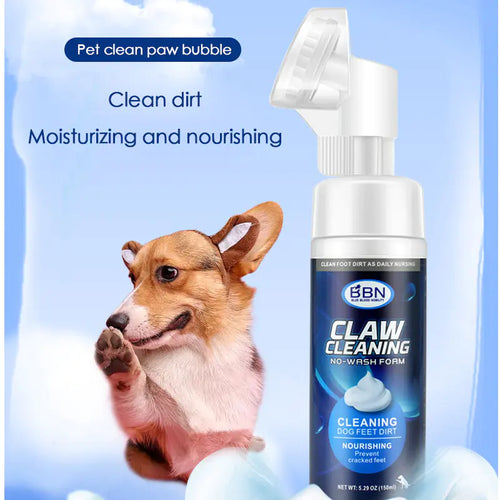 Dog Foot Washing Tool with No-Wipe Palm Bottom Clean